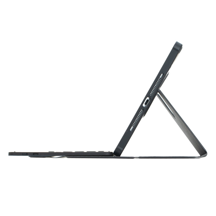 For iPad 11 2025 / 10th Gen 10.9 2022 F10B-A 360 Rotation Acrylic Transparent Bluetooth Keyboard Leather Case With Touch Control(Black) - free shipping - PMC TechLife - Order now!
