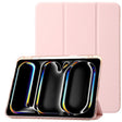 For iPad Pro 13 2024 Clear Acrylic 3-Fold Leather Tablet Case(Pink) - iPad Pro 13 2024 Cases by PMC TechLife | Online Shopping South Africa | PMC TechLife | Buy Now Pay Later Mobicred
