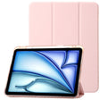 For iPad Pro 11 2024 Clear Acrylic 3-Fold Leather Tablet Case(Pink) - iPad Pro 11 2024 Cases by PMC TechLife | Online Shopping South Africa | PMC TechLife | Buy Now Pay Later Mobicred