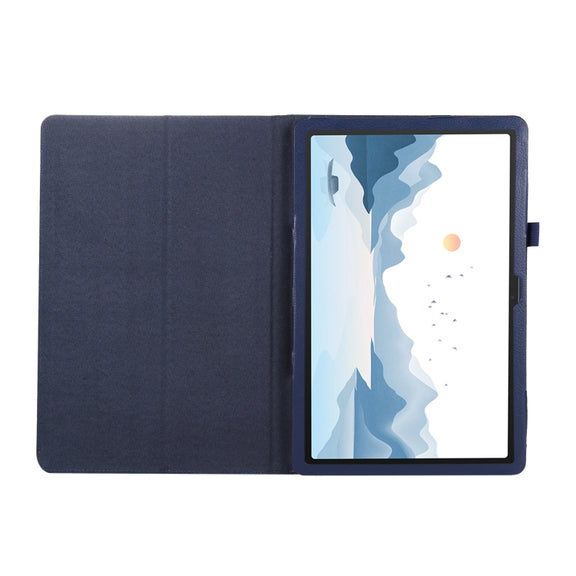 For Lenovo Xiaoxin Pad 11 2024 / M11 Litchi Texture Leather Tablet Case(Dark Blue)