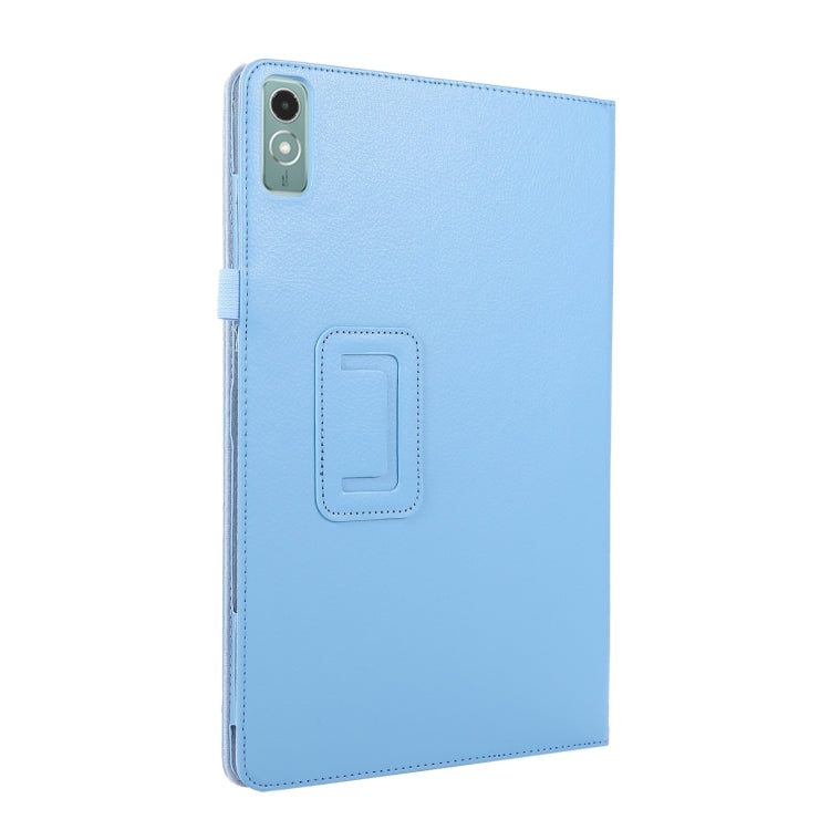 For Lenovo Xiaoxin Pad 11 2024 / M11 Litchi Texture Leather Tablet Case(Light Blue) - Lenovo by PMC Jewellery | Online Shopping South Africa | PMC Jewellery | Buy Now Pay Later Mobicred