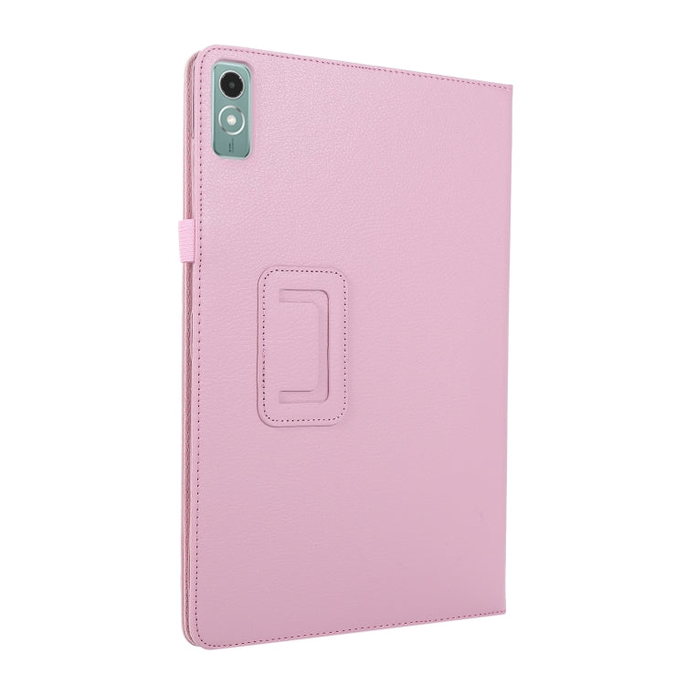 For Lenovo Xiaoxin Pad 11 2024 / M11 Litchi Texture Leather Tablet Case(Pink) - Lenovo by PMC Jewellery | Online Shopping South Africa | PMC Jewellery | Buy Now Pay Later Mobicred