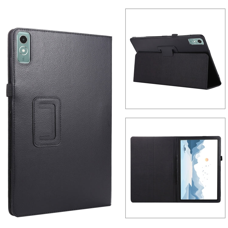 For Lenovo Xiaoxin Pad 11 2024 / M11 Litchi Texture Leather Tablet Case(Black) - Lenovo by PMC Jewellery | Online Shopping South Africa | PMC Jewellery | Buy Now Pay Later Mobicred