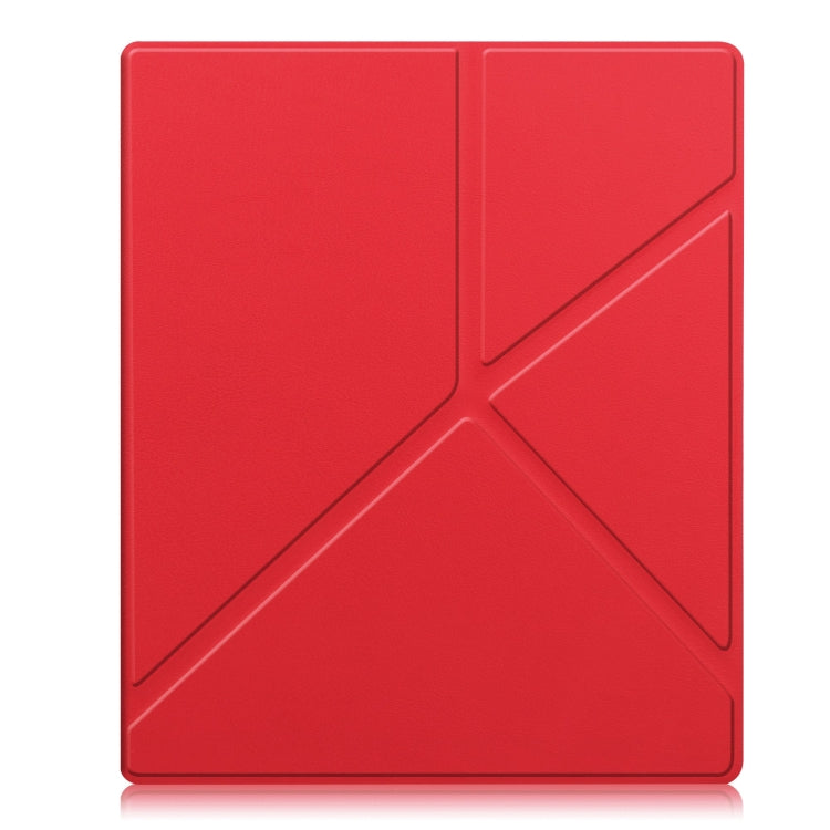 For Kobo Elipsa 2E Solid Color Deformation TPU Leather Smart Tablet Case(Red) - Others by PMC TechLife | Online Shopping South Africa | PMC TechLife | Buy Now Pay Later Mobicred