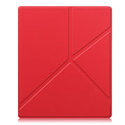 For Kobo Elipsa 2E Solid Color Deformation TPU Leather Smart Tablet Case(Red)