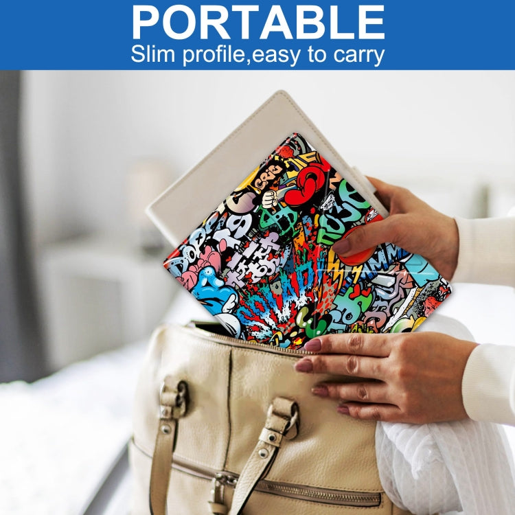 For Kobo Elipsa 2E Painted Deformation TPU Leather Smart Tablet Case(Graffiti) - Others by PMC TechLife | Online Shopping South Africa | PMC TechLife | Buy Now Pay Later Mobicred