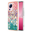 For Xiaomi 13 Lite 5G Electroplating IMD TPU Phone Case with Ring(Colorful Scales) - 13 Lite Cases by PMC TechLife | Online Shopping South Africa | PMC TechLife | Buy Now Pay Later Mobicred