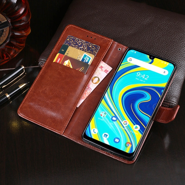 For UMIDIGI A7 Pro idewei Crazy Horse Texture Horizontal Flip Leather Case with Holder & Card Slots & Wallet(Dark Blue) - free shipping - PMC Jewellery - Order now!