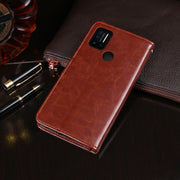 For UMIDIGI A7 Pro idewei Crazy Horse Texture Horizontal Flip Leather Case with Holder & Card Slots & Wallet(Red)