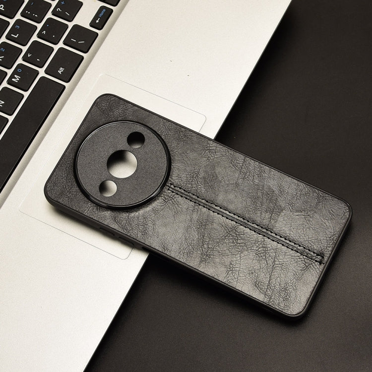 For Xiaomi Redmi A3 Sewing Cow Pattern Skin PC + PU + TPU Phone Case(Black) - Xiaomi Cases by PMC TechLife | Online Shopping South Africa | PMC TechLife | Buy Now Pay Later Mobicred