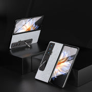 For Honor Magic Vs ABEEL Integrated Diamond Series Phone Case with Holder(Silver)