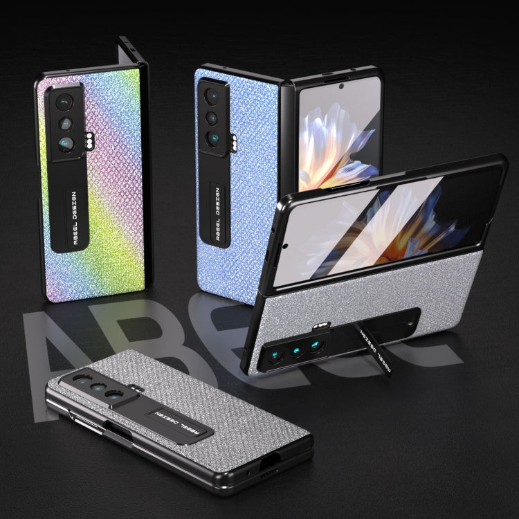 For Honor Magic Vs ABEEL Integrated Diamond Series Phone Case with Holder(Silver)