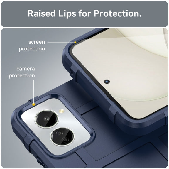 For Motorola Moto G Power 2024 Full Coverage Shockproof TPU Phone Case(Blue)