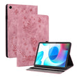 For Realme Pad 10.4 / Pad 5G 10.4 Butterfly Rose Embossed Leather Tablet Case(Pink) - Realme by PMC TechLife | Online Shopping South Africa | PMC TechLife | Buy Now Pay Later Mobicred