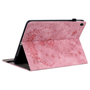 For Realme Pad 10.4 / Pad 5G 10.4 Butterfly Rose Embossed Leather Tablet Case(Pink)