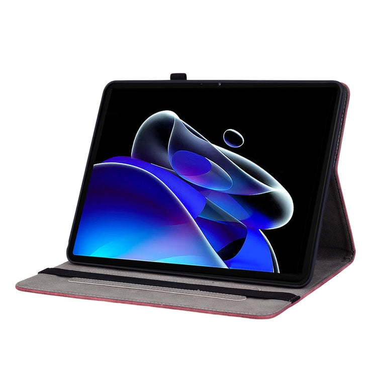 For Realme Pad X Butterfly Rose Embossed Leather Tablet Case(Red) - Realme by PMC TechLife | Online Shopping South Africa | PMC TechLife | Buy Now Pay Later Mobicred