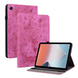 For OPPO Pad Air Butterfly Rose Embossed Leather Tablet Case(Rose Red) - OPPO by PMC TechLife | Online Shopping South Africa | PMC TechLife | Buy Now Pay Later Mobicred