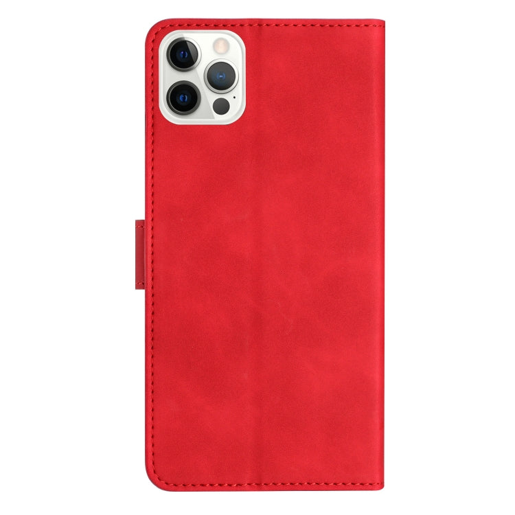 For iPhone 16 Pro Seven Butterflies Embossed Leather Phone Case(Red) - iPhone 16 Pro Cases by PMC TechLife | Online Shopping South Africa | PMC TechLife | Buy Now Pay Later Mobicred