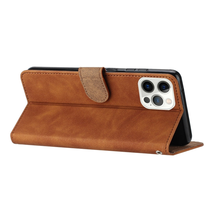 For iPhone 16 Pro Max Seven Butterflies Embossed Leather Phone Case(Brown) - iPhone 16 Pro Max Cases by PMC TechLife | Online Shopping South Africa | PMC TechLife | Buy Now Pay Later Mobicred