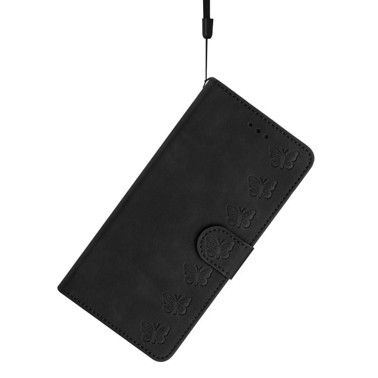 For iPhone 16e Seven Butterflies Embossed Leather Phone Case(Black) - free shipping - PMC TechLife - Order now!