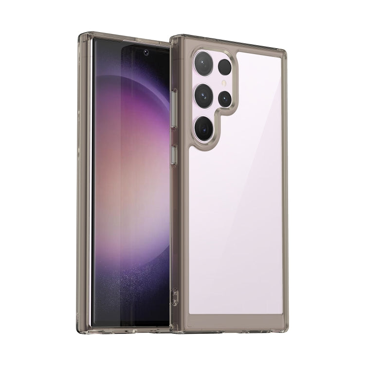 For Samsung Galaxy S24 Ultra 5G Colorful Series Acrylic + TPU Phone Case(Transparent Grey) - Galaxy S24 Ultra 5G Cases by PMC TechLife | Online Shopping South Africa | PMC TechLife