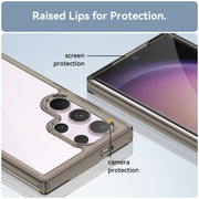 For Samsung Galaxy S24 Ultra 5G Colorful Series Acrylic + TPU Phone Case(Transparent Grey)