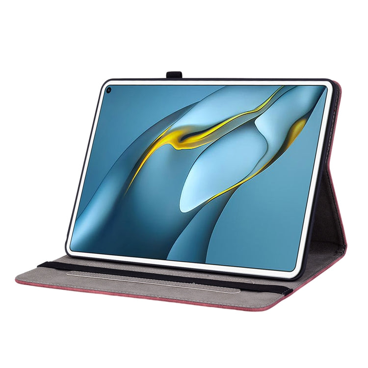 For Huawei MatePad Pro 10.8 2021 / 2018 Butterfly Rose Embossed Leather Tablet Case(Red) - Huawei Cases by PMC TechLife | Online Shopping South Africa | PMC TechLife | Buy Now Pay Later Mobicred