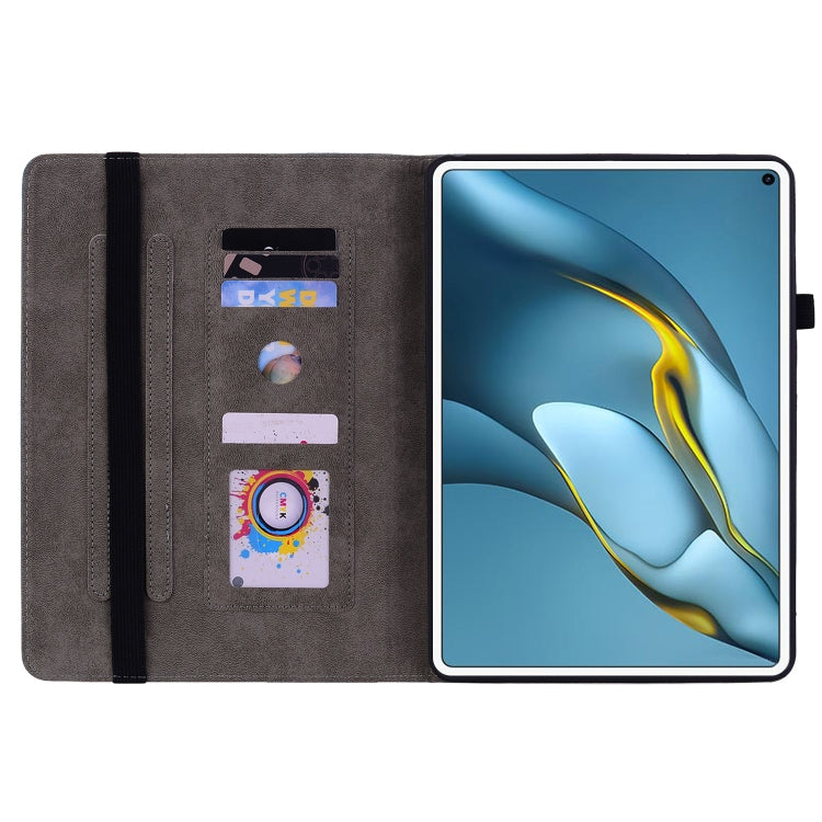 For Huawei MatePad Pro 10.8 2021 / 2018 Butterfly Rose Embossed Leather Tablet Case(Green) - Huawei Cases by PMC TechLife | Online Shopping South Africa | PMC TechLife | Buy Now Pay Later Mobicred