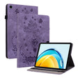 For Huawei MatePad SE 10.4 Butterfly Rose Embossed Leather Tablet Case(Purple) - Huawei Cases by PMC TechLife | Online Shopping South Africa | PMC TechLife | Buy Now Pay Later Mobicred