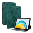For Huawei MatePad SE 10.4 Butterfly Rose Embossed Leather Tablet Case(Green) - Huawei Cases by PMC TechLife | Online Shopping South Africa | PMC TechLife | Buy Now Pay Later Mobicred