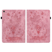 For Huawei MatePad T 10s / Enjoy Tablet 2 Butterfly Rose Embossed Leather Tablet Case(Pink)