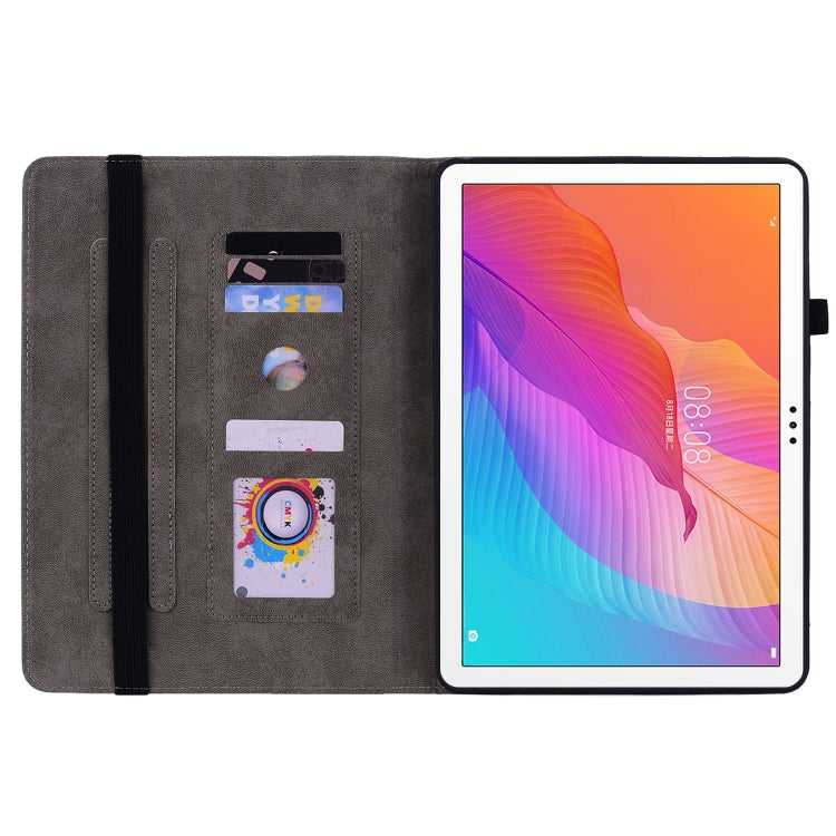 For Huawei MatePad T 10s/Enjoy Tablet 2 Butterfly Rose Embossed Leather Tablet Case(Purple) - Huawei Cases by PMC TechLife | Online Shopping South Africa | PMC TechLife | Buy Now Pay Later Mobicred