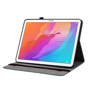 For Huawei MatePad T 10s / Enjoy Tablet 2 Butterfly Rose Embossed Leather Tablet Case(Green)