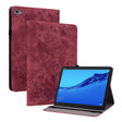 For Huawei MediaPad M5 Lite / C5 10.1 Butterfly Rose Embossed Leather Tablet Case(Red) - Huawei Cases by PMC TechLife | Online Shopping South Africa | PMC TechLife | Buy Now Pay Later Mobicred