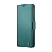 For Google Pixel 7a CaseMe 023 Butterfly Buckle Litchi Texture RFID Anti-theft Leather Phone Case(Pearly Blue)