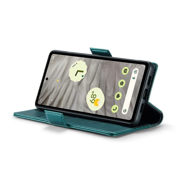 For Google Pixel 7a CaseMe 023 Butterfly Buckle Litchi Texture RFID Anti-theft Leather Phone Case(Pearly Blue) - free shipping - PMC Jewellery - Order now!