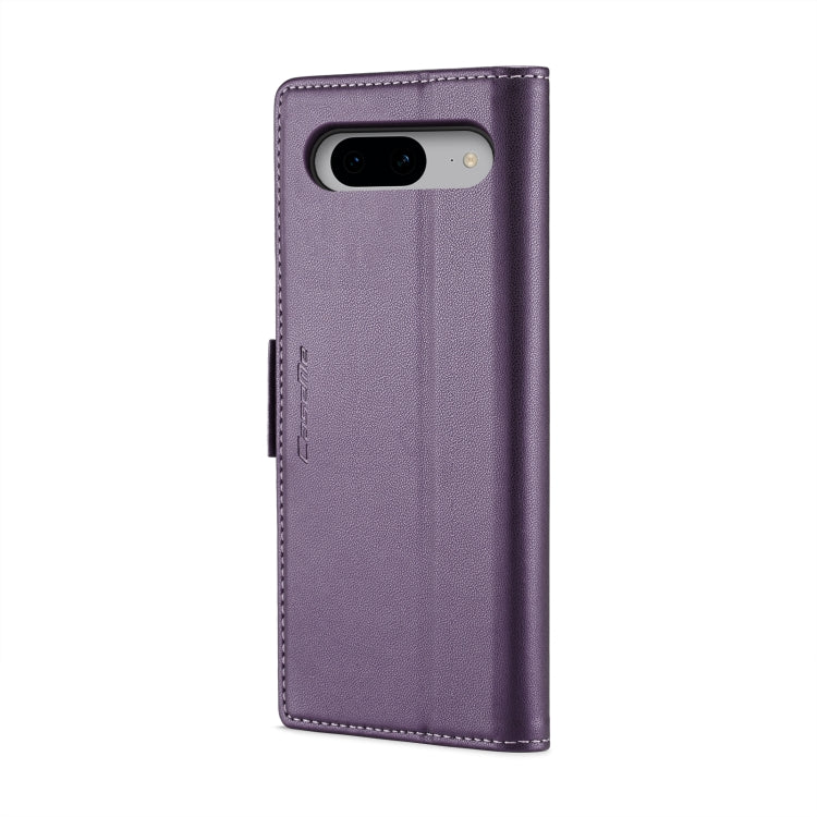 For Google Pixel 8 CaseMe 023 Butterfly Buckle Litchi Texture RFID Anti-theft Leather Phone Case(Pearly Purple) - free shipping - PMC Jewellery - Order now!