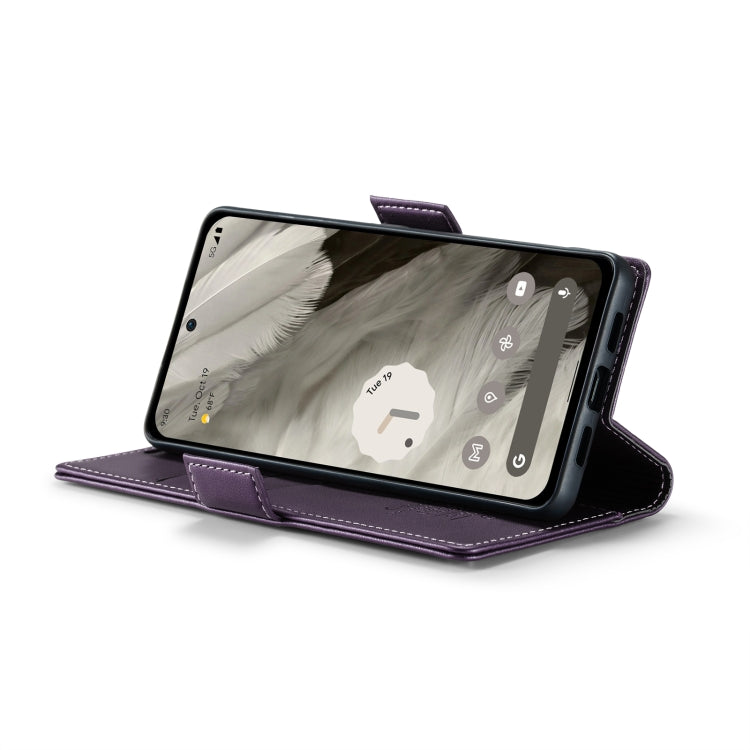 For Google Pixel 8 CaseMe 023 Butterfly Buckle Litchi Texture RFID Anti-theft Leather Phone Case(Pearly Purple) - free shipping - PMC Jewellery - Order now!