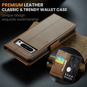 For Google Pixel 8 Pro CaseMe 023 Butterfly Buckle Litchi Texture RFID Anti-theft Leather Phone Case(Brown)