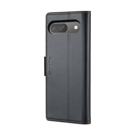 For Google Pixel 9 / 9 Pro CaseMe 023 Butterfly Buckle Litchi Texture RFID Anti-theft Leather Phone Case(Black)