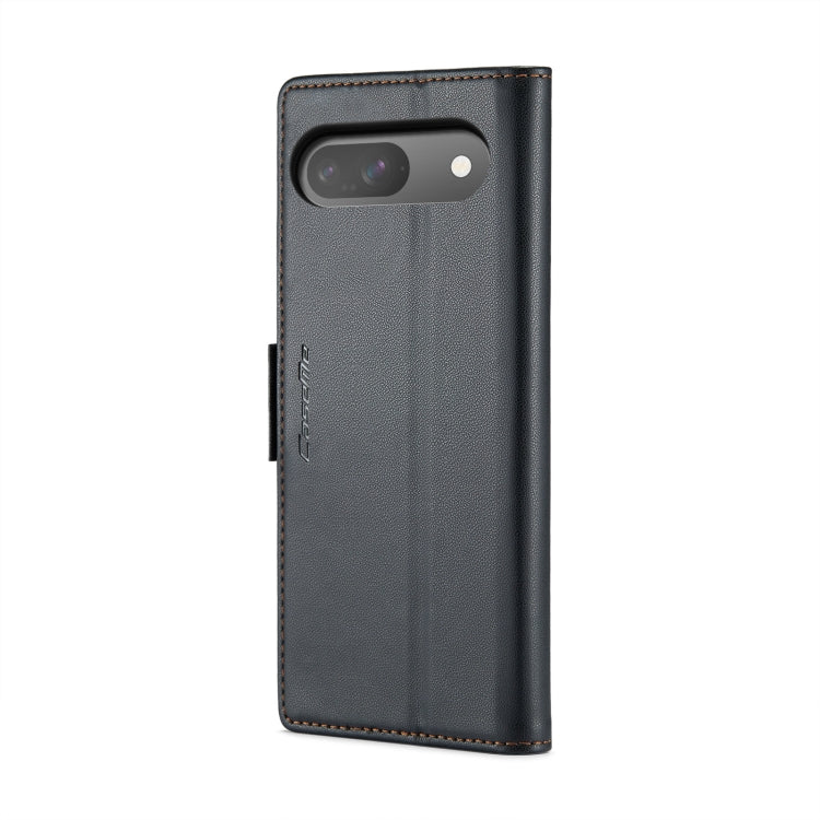 For Google Pixel 9 / 9 Pro CaseMe 023 Butterfly Buckle Litchi Texture RFID Anti-theft Leather Phone Case(Black)