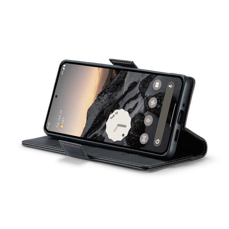 For Google Pixel 9 / 9 Pro CaseMe 023 Butterfly Buckle Litchi Texture RFID Anti-theft Leather Phone Case(Black)