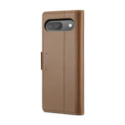 For Google Pixel 9 / 9 Pro CaseMe 023 Butterfly Buckle Litchi Texture RFID Anti-theft Leather Phone Case(Brown)