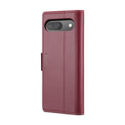 For Google Pixel 9 / 9 Pro CaseMe 023 Butterfly Buckle Litchi Texture RFID Anti-theft Leather Phone Case(Wine Red)