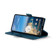 For Google Pixel 9 / 9 Pro CaseMe 023 Butterfly Buckle Litchi Texture RFID Anti-theft Leather Phone Case(Blue)