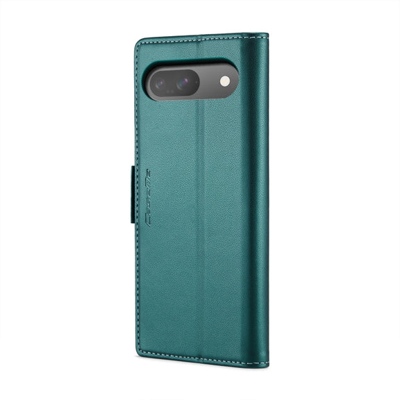 For Google Pixel 9 / 9 Pro CaseMe 023 Butterfly Buckle Litchi Texture RFID Anti-theft Leather Phone Case(Pearly Blue)