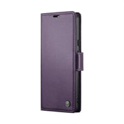 For Google Pixel 9 / 9 Pro CaseMe 023 Butterfly Buckle Litchi Texture RFID Anti-theft Leather Phone Case(Pearly Purple)