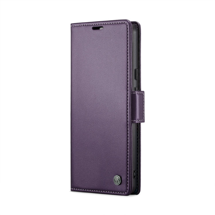 For Google Pixel 9 / 9 Pro CaseMe 023 Butterfly Buckle Litchi Texture RFID Anti-theft Leather Phone Case(Pearly Purple)