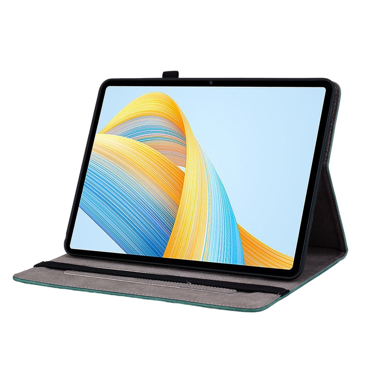 For Honor Pad V8 Pro Butterfly Rose Embossed Leather Tablet Case(Green) - Honor Cases by PMC TechLife | Online Shopping South Africa | PMC TechLife | Buy Now Pay Later Mobicred