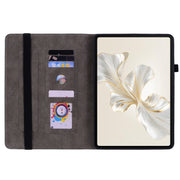 For Honor Pad 9 12.1 Butterfly Rose Embossed Leather Tablet Case(Pink)